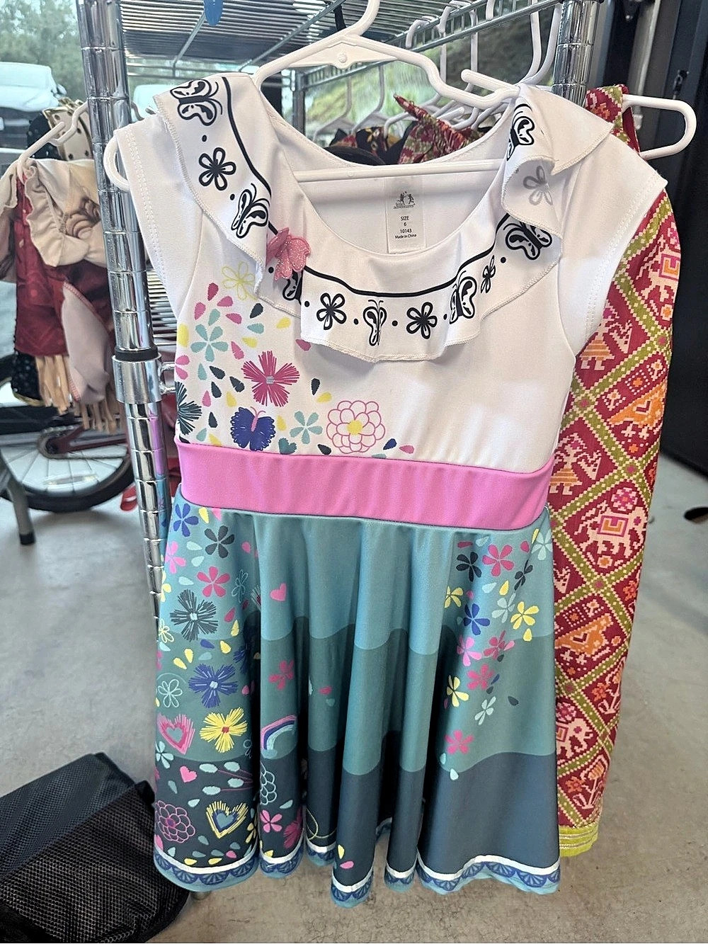 2 Disney Encanto Mirabel Costume Dress Girls Multicolor & Pink size 6